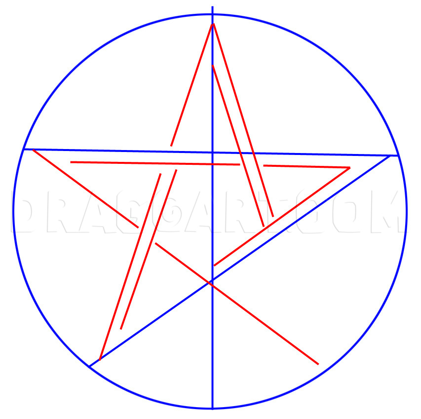 How To Draw A Pentagram Step By Step Dora Explorer Drawing Draw