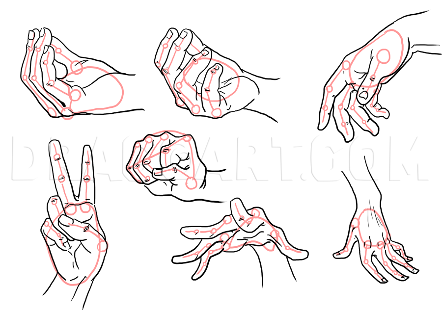 How To Draw Hands Step By Step Drawing Guide By Neekonoir Dragoart Com