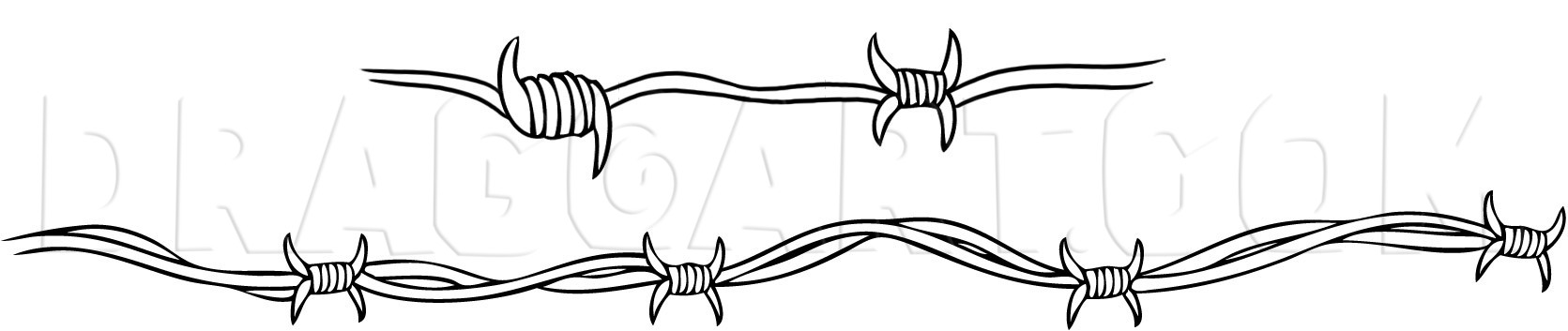 Barbed wire shop drawing