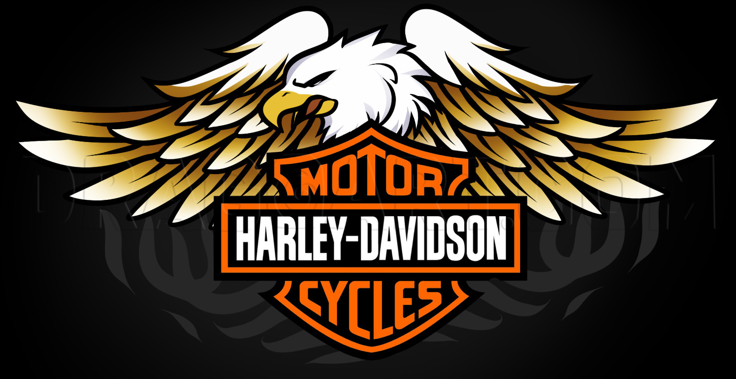 harley davidson symbol outline