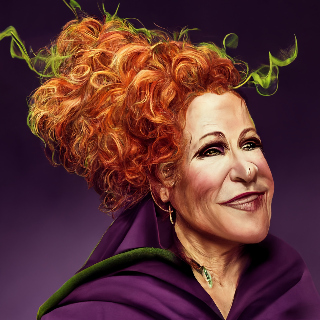 Hocus Pocus Winifred Sanderson Caricature Drawing by SelftaughtGal