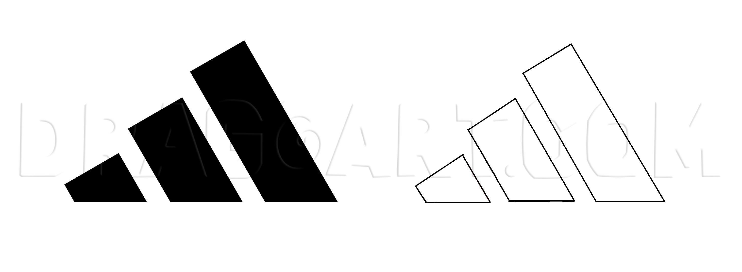 how to draw adidas symbol