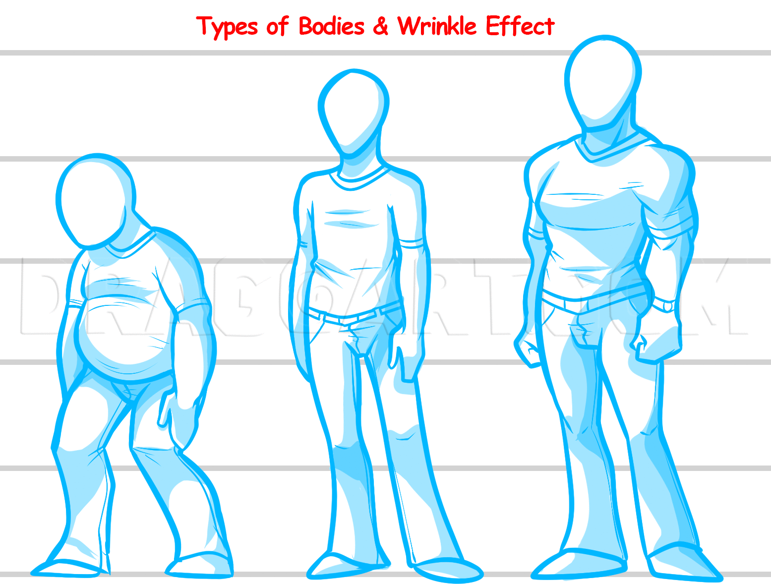 how to draw body with clothes