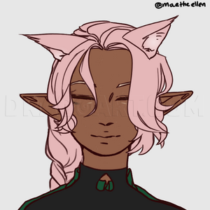 Serene Neko Elf with a Gentle Smile