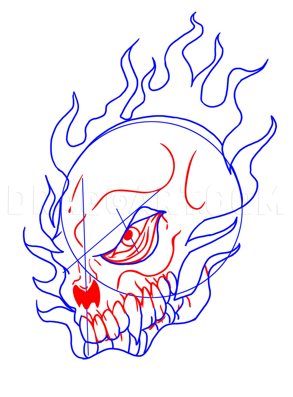 How To Draw A Cool Skull Drawing Step By Step By Dawn DragoArt How To Draw A Cool Skull Drawing Step By Step By Dawn DragoArt