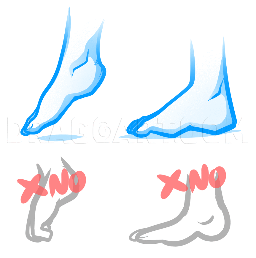 How To Draw Anime Girl Feet