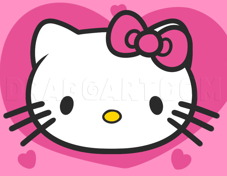 Hello Kitty Face  Hello kitty backgrounds, Hello kitty drawing