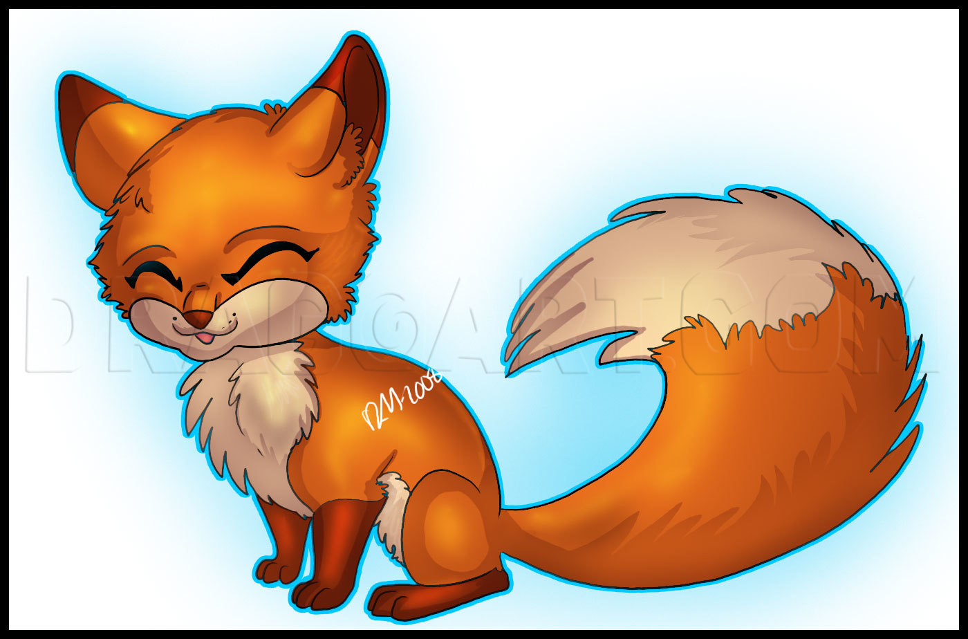 chibi fox drawing