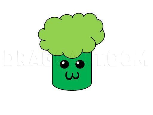 How to Draw Chibi Broccoli