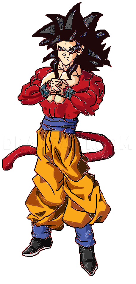 Goku Super Saiyan 4 PNG Image