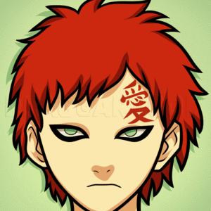 How to draw Gaara's Tattoo step by step 