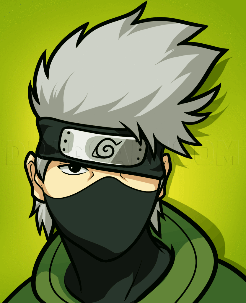 How to Draw Kakashi Hatake from Naruto - Really Easy Drawing Tutorial