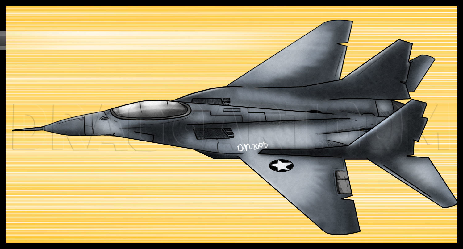 How To Draw A Fighter Jet, Step by Step, Drawing Guide, by Dawn DragoArt