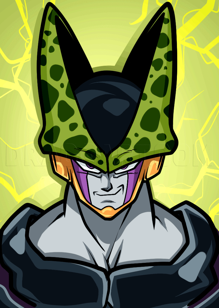 How To Draw Cell Easy, Dragon Ball Z by Dawn