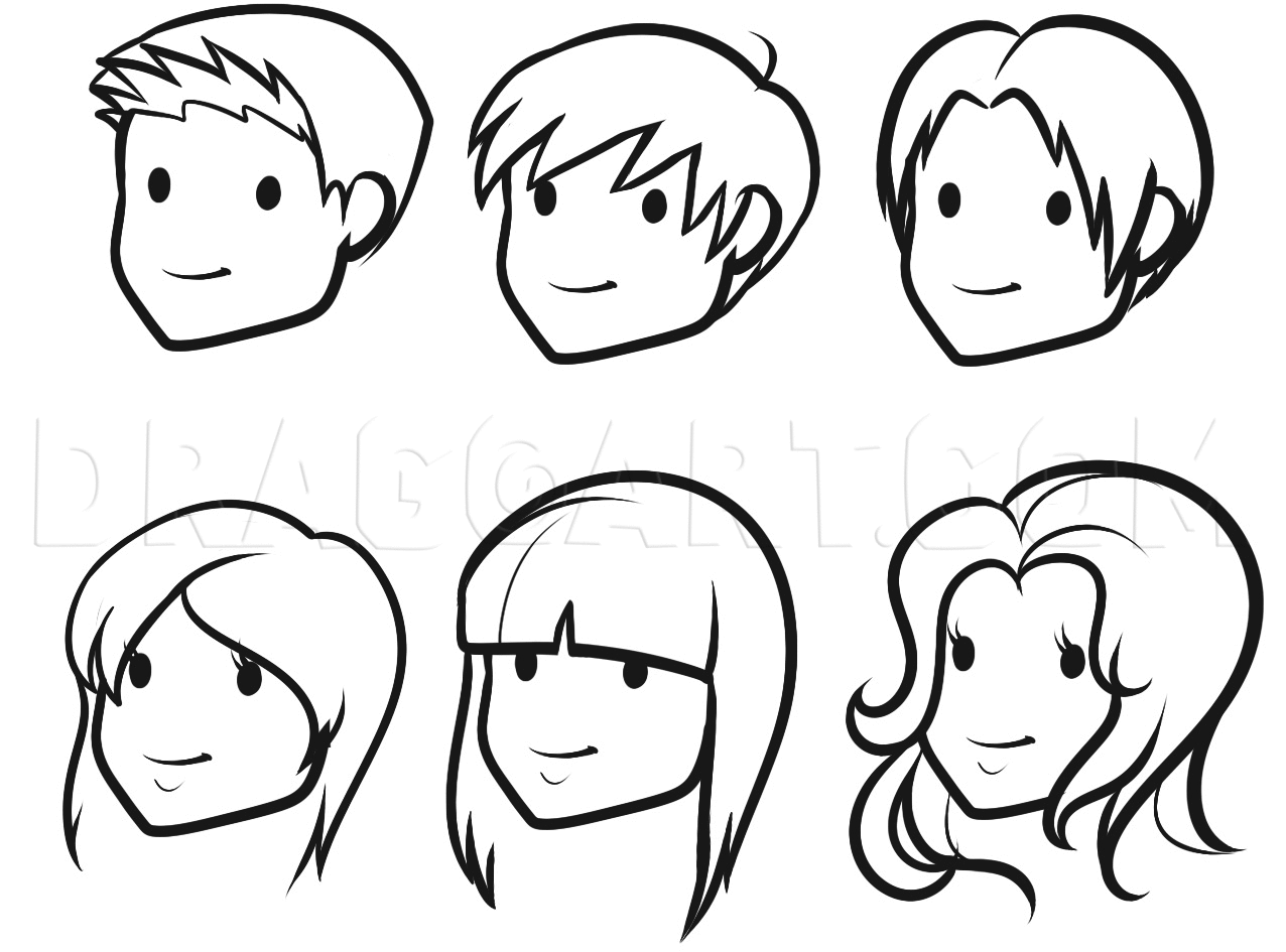 how to draw faces for kids