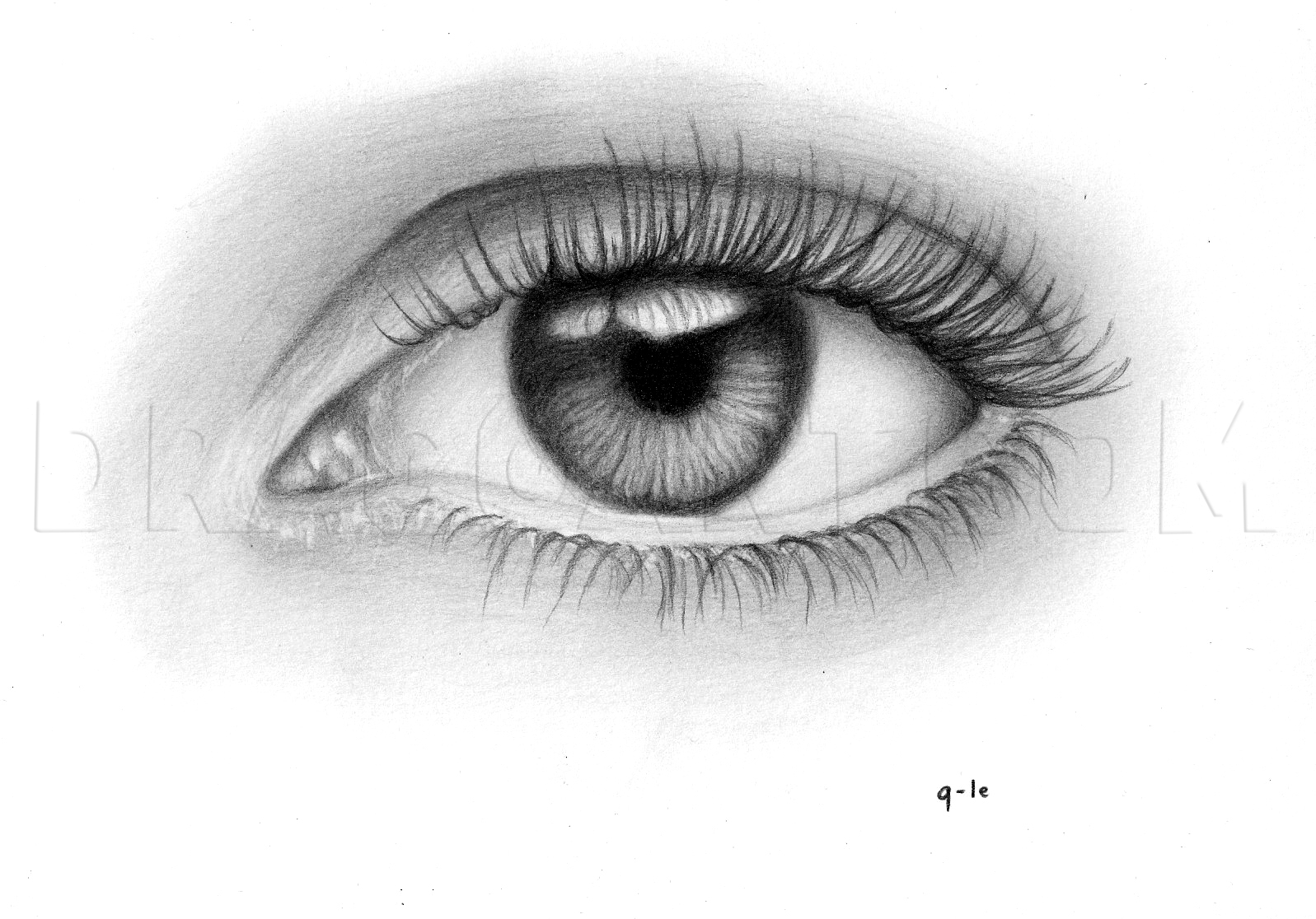 How To Sketch An Eye Step By Step Drawing Guide By Quynhle Dragoart Com