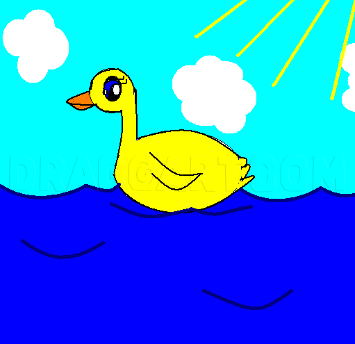 duck drawings for kids