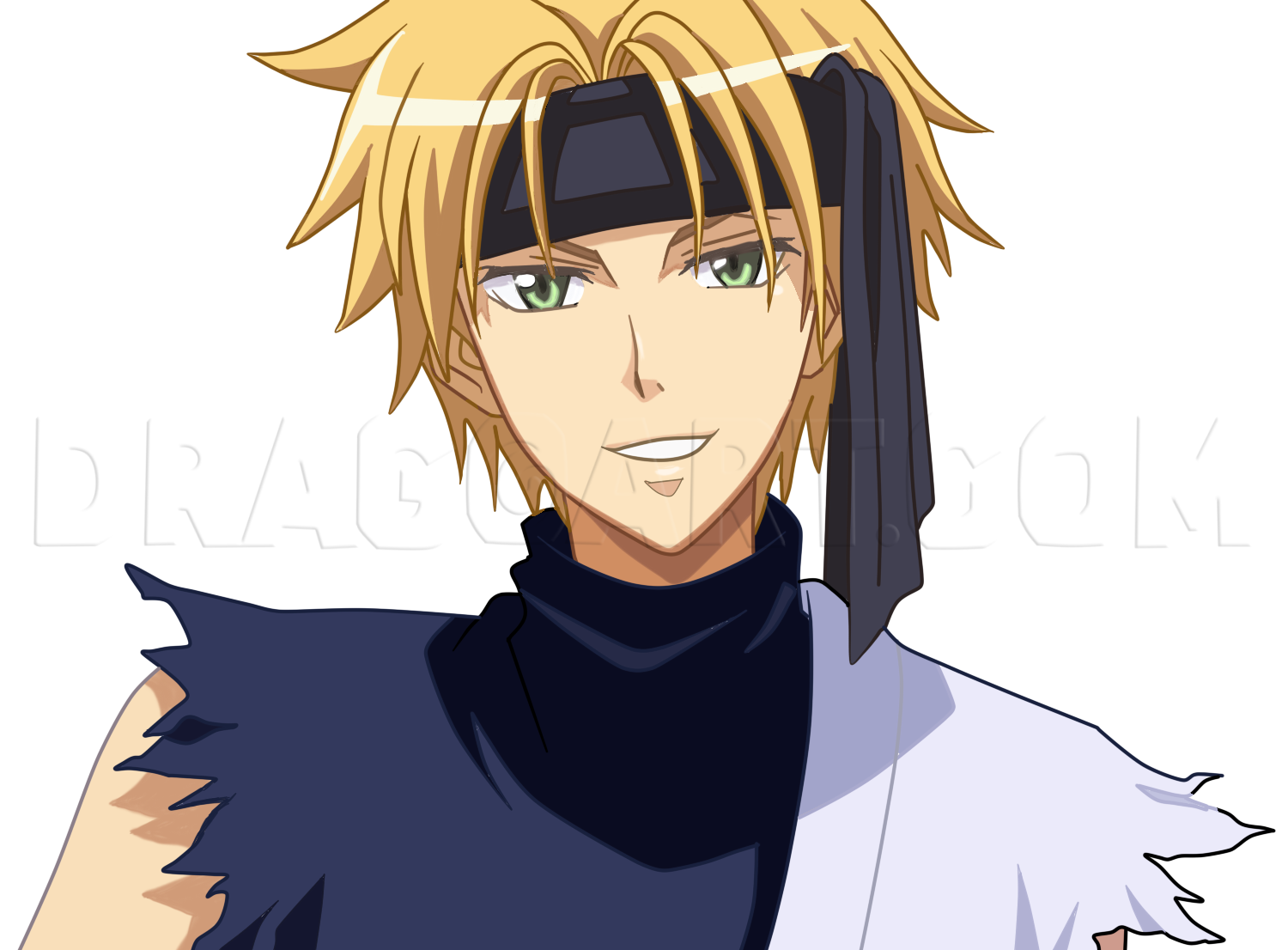 How To Draw An Anime Character Usui Tumaki Step By Step Drawing Guide By Catlucker Dragoart Com