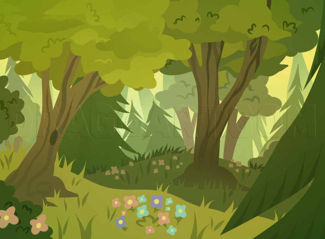 forest drawing