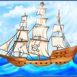 How To Draw A Super Cool Pirate Ship 