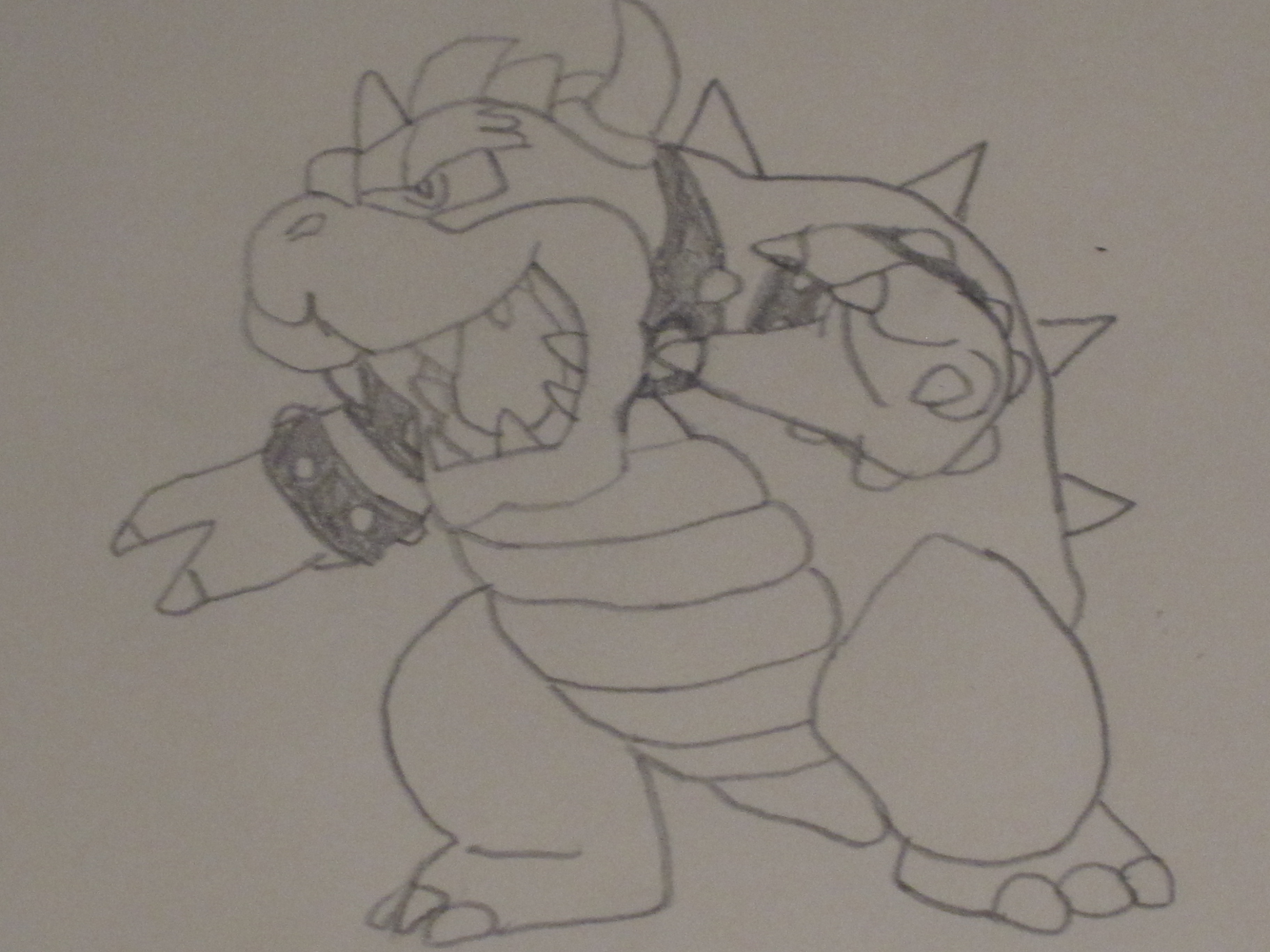 Bowser Drawing by KSTadpole DragoArt