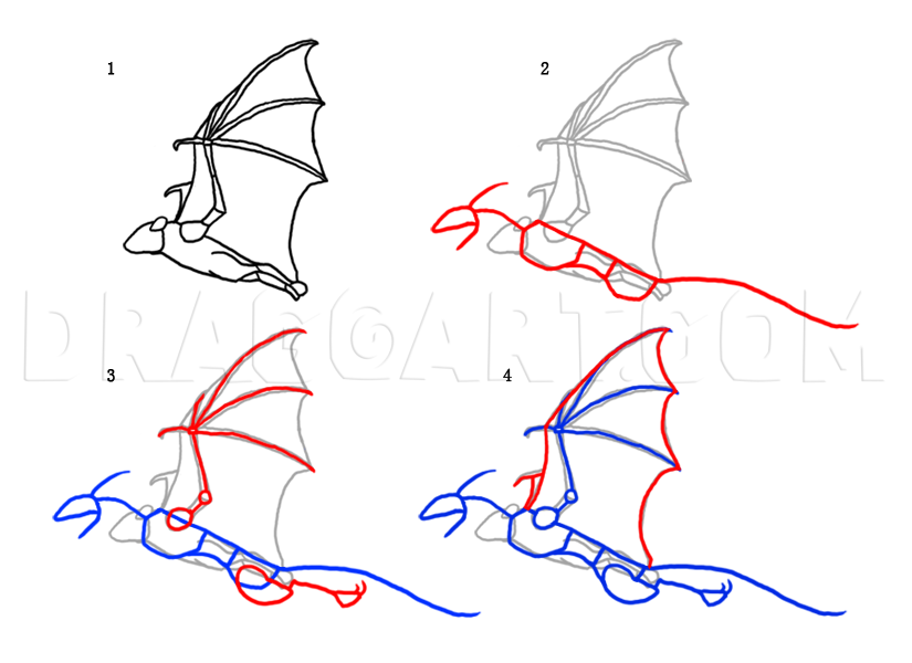 Drawings Of Dragons Flying