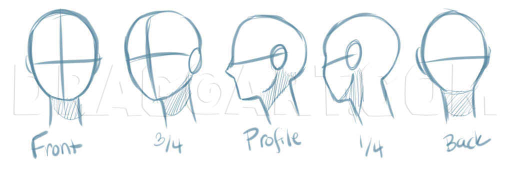 How To Draw Manga Heads Step By Step Drawing Guide By Puzzlepieces Dragoart Com