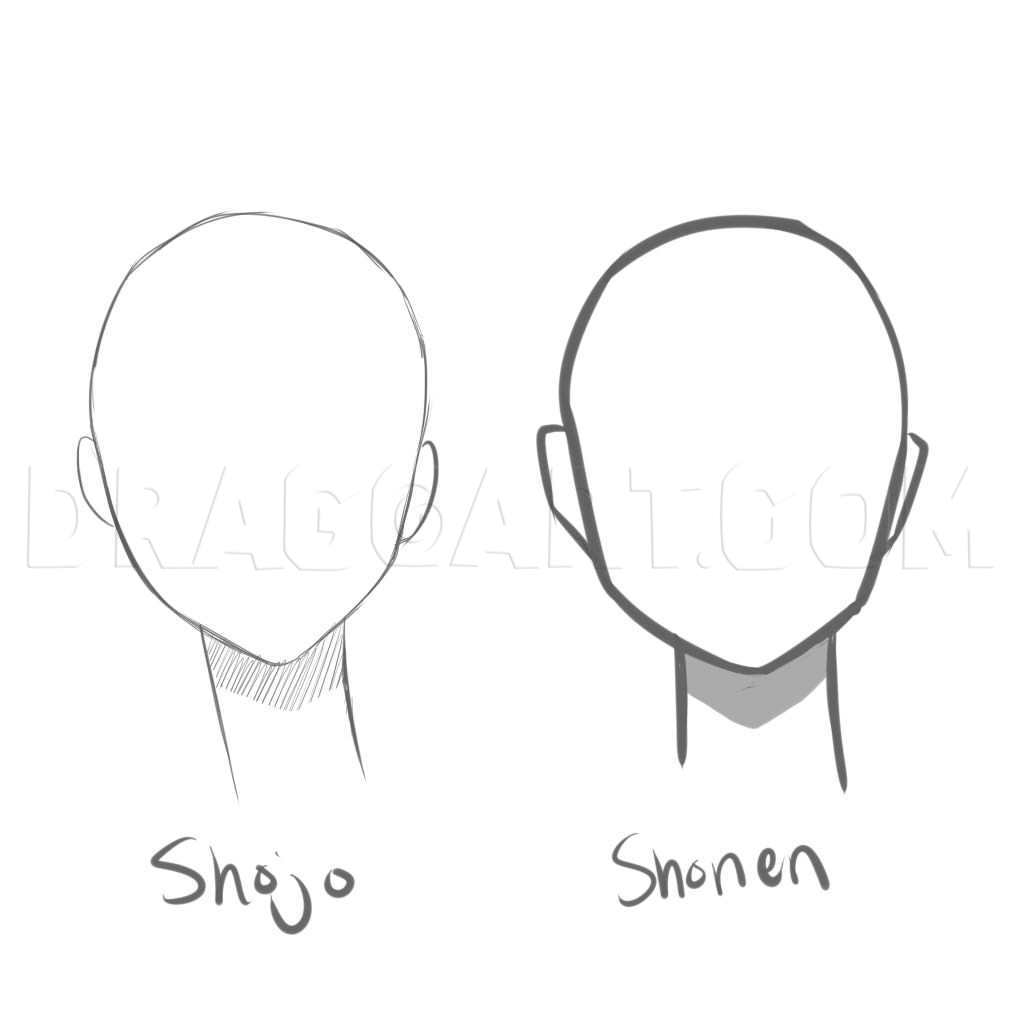 How To Draw Manga Heads Step By Step Drawing Guide By Puzzlepieces Dragoart Com