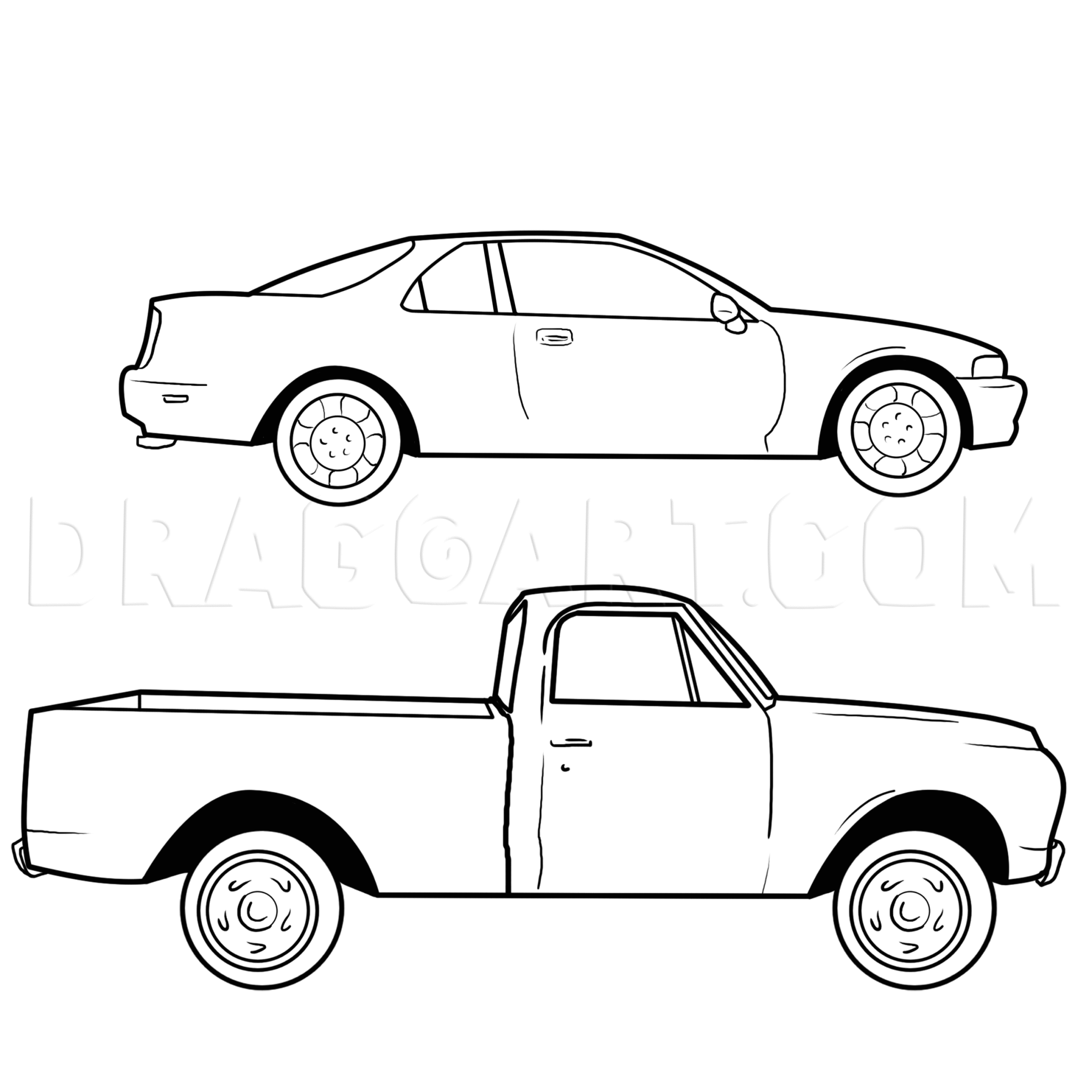 How To Draw A Sports Car, Step by Step, Drawing Guide, by MichaelY -  DragoArt