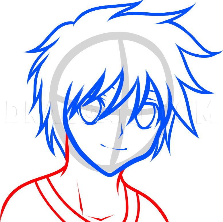 Featured image of post Draw Anime Boy Face How to draw anime boy hair drawing realistic anime hair for beginners real time drawing for 3 1 hours tools