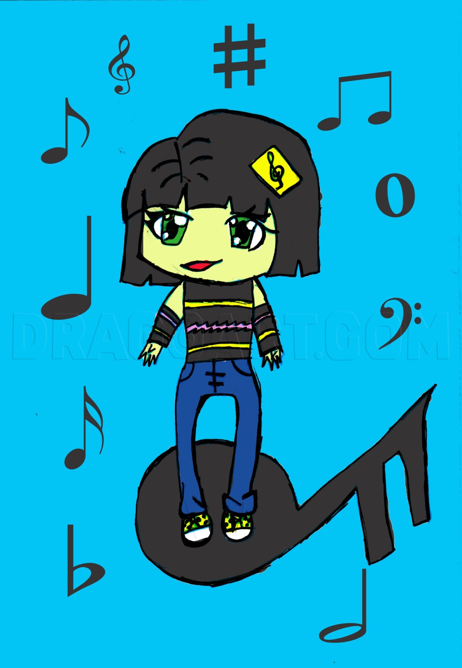 How To Draw A Chibi Melodic Girl