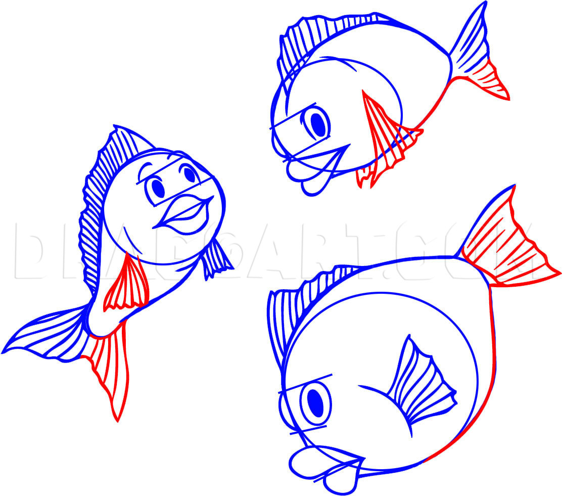 How To Draw Fish, Step by Step, Drawing Guide, by Dawn - DragoArt