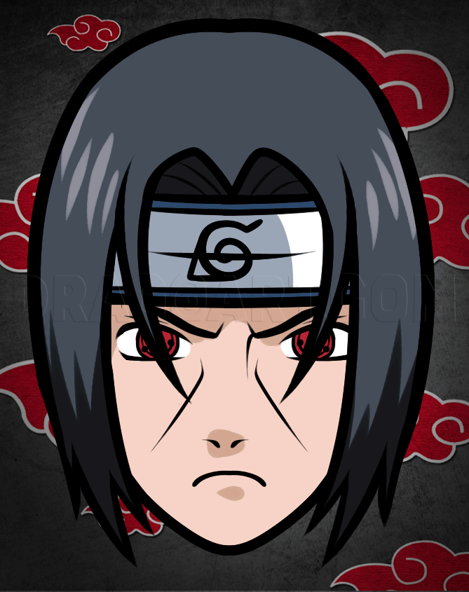 how to draw itachi uchiha shippuden