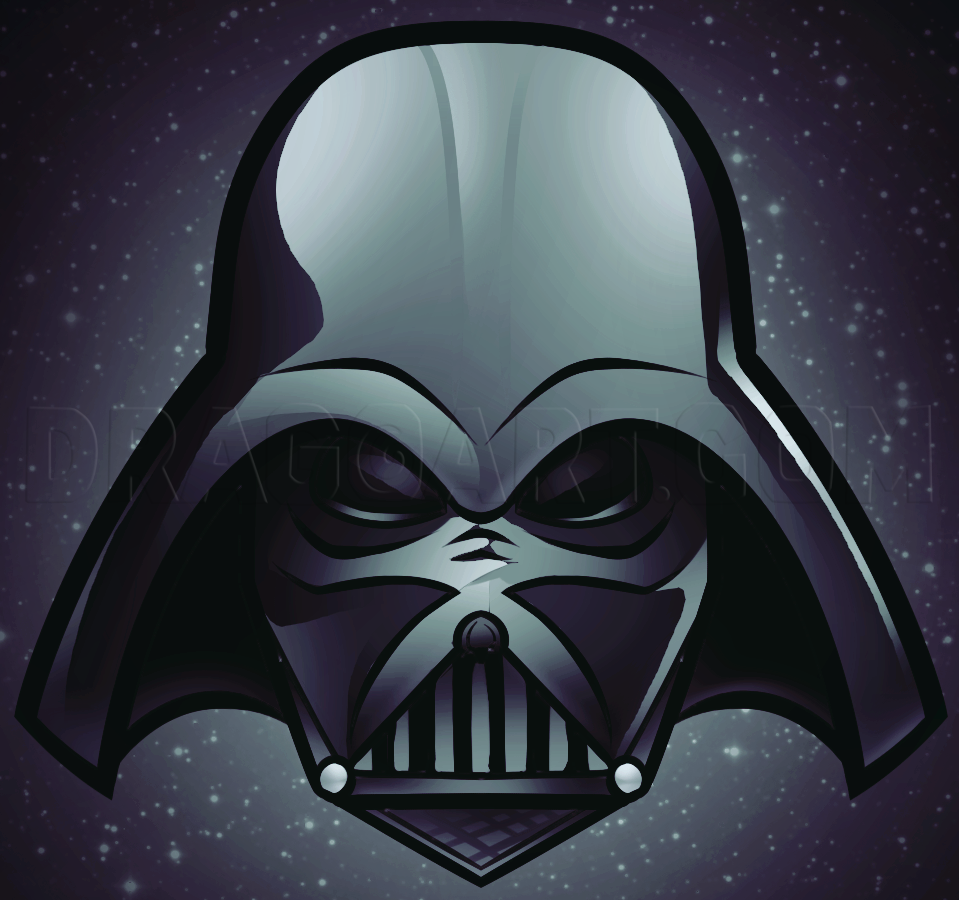 How to draw Darth Vader easy 