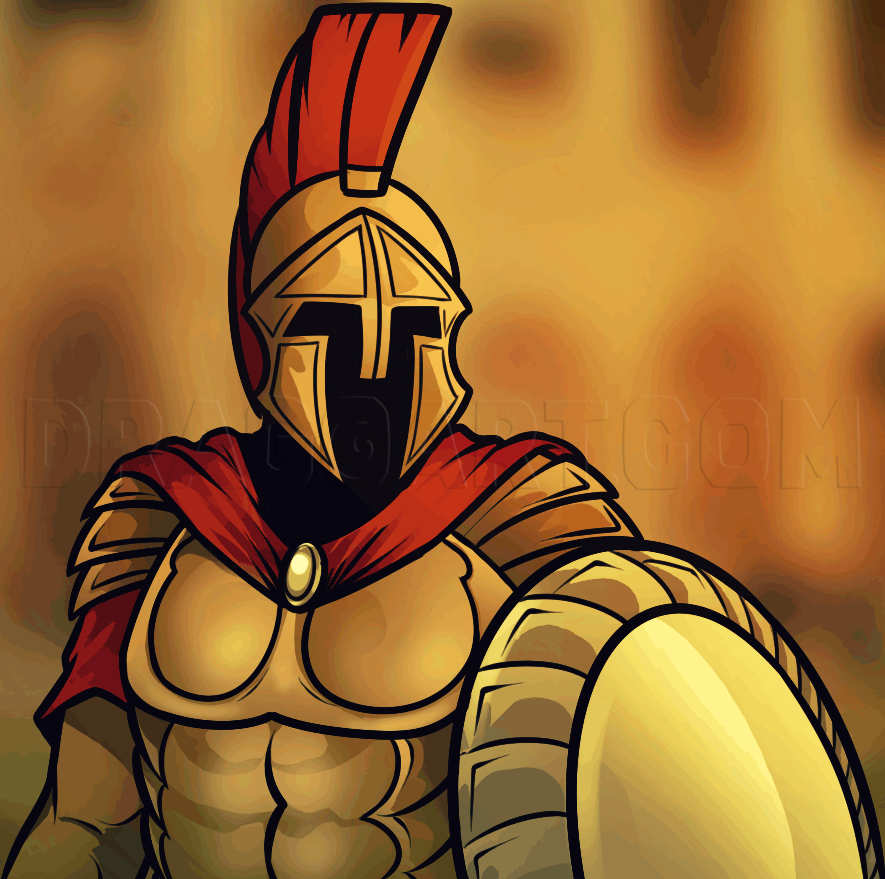 Roman Soldier Drawing Color Roman Soldier Drawing Color