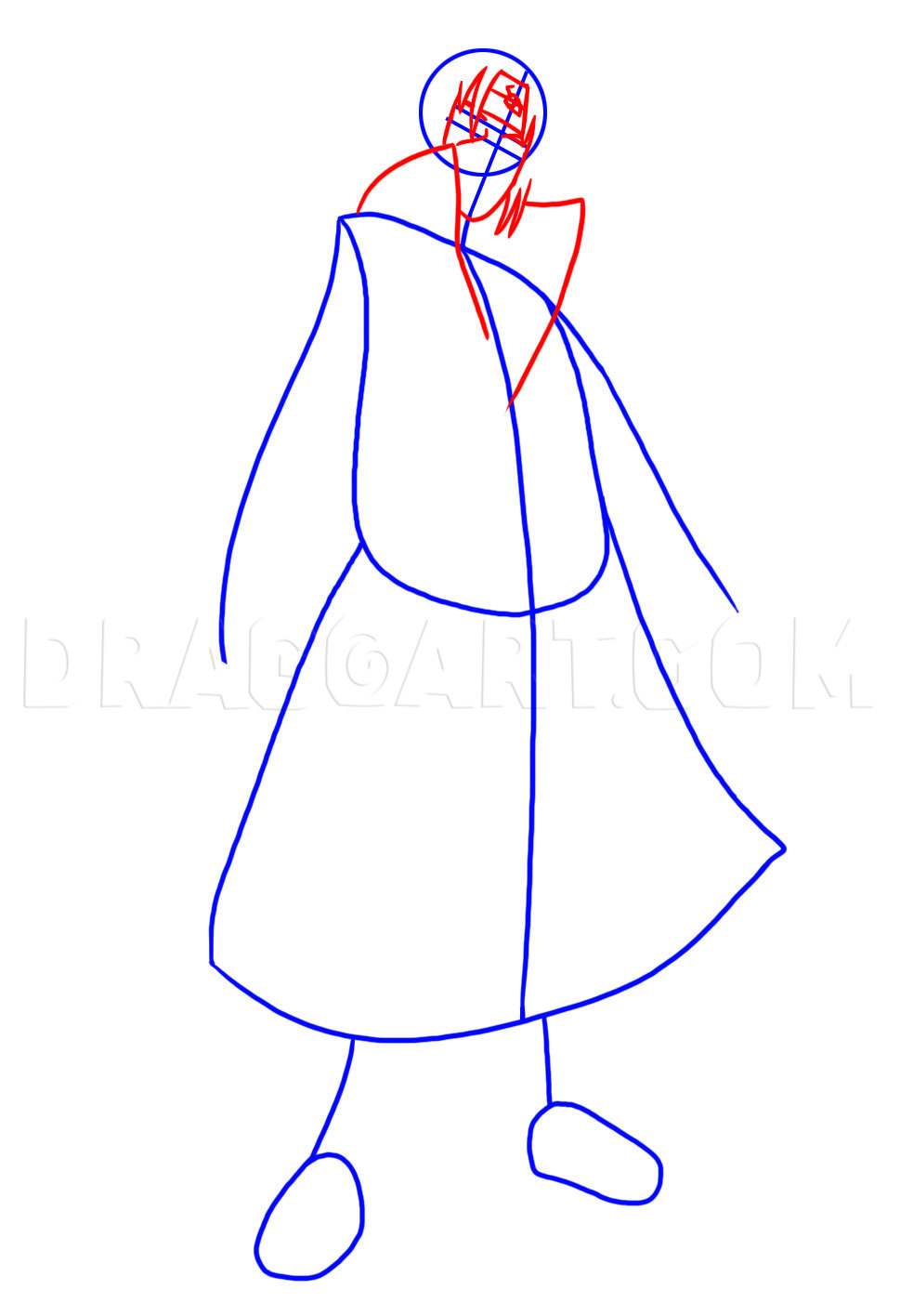 Uchiha Itachi Drawing Tutorial - How to draw Uchiha Itachi step by