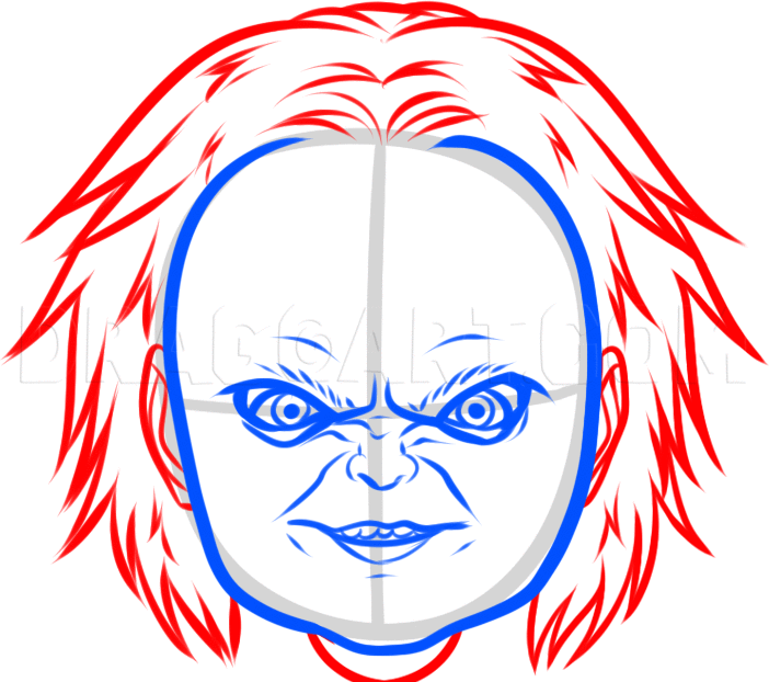 How To Draw Chucky Easy, Step by Step, Drawing Guide, by Dawn DragoArt