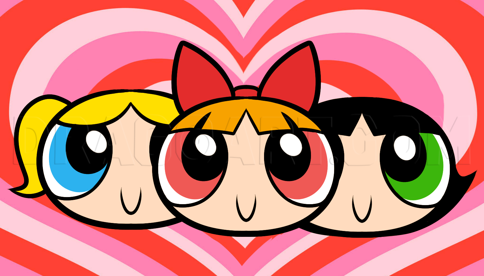 How To Draw Powerpuff Girls Easy The Powerpuff Girls Step By Step Drawing Guide By Dawn Dragoart Com