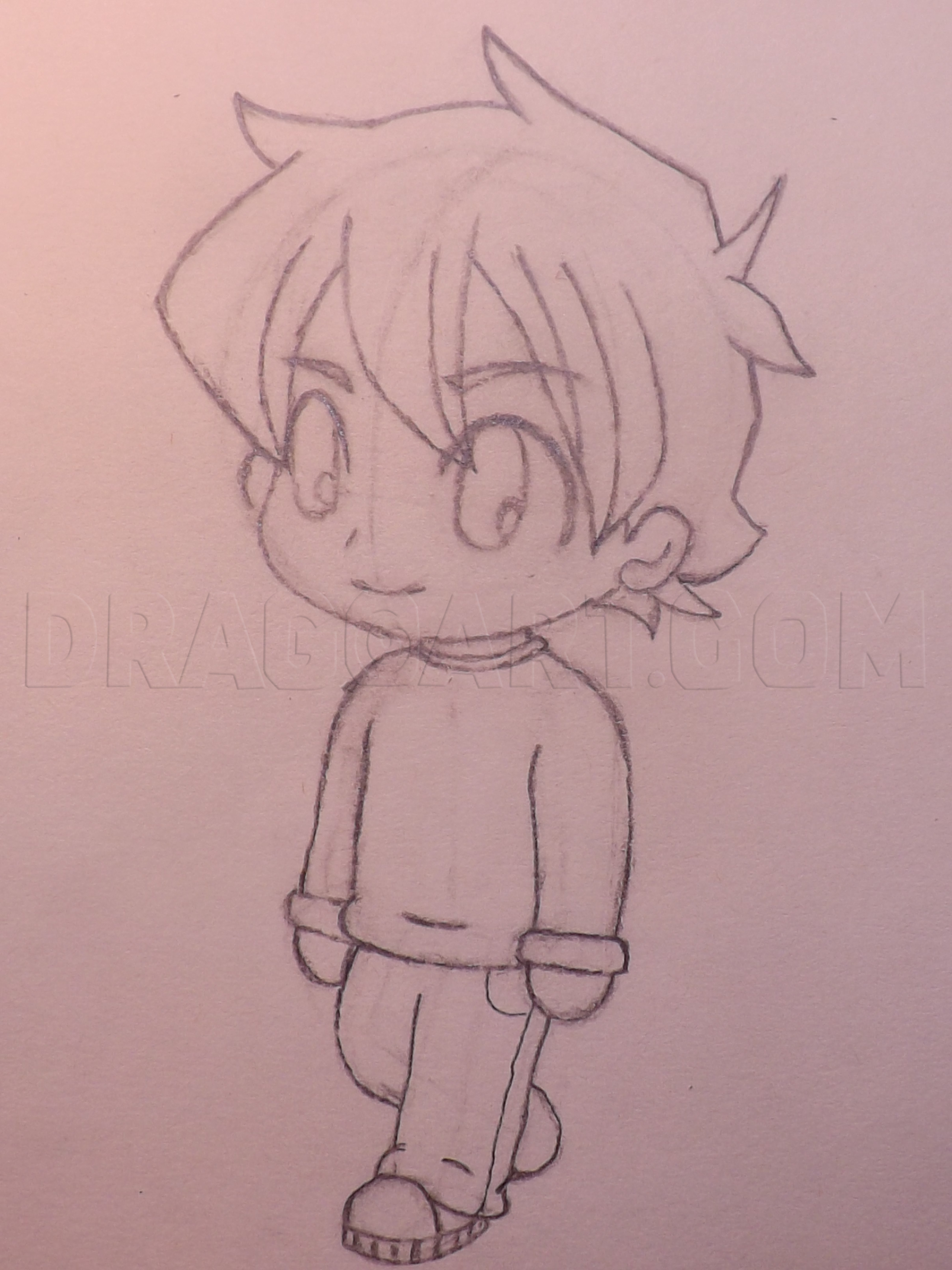 how to draw chibi boy clothes