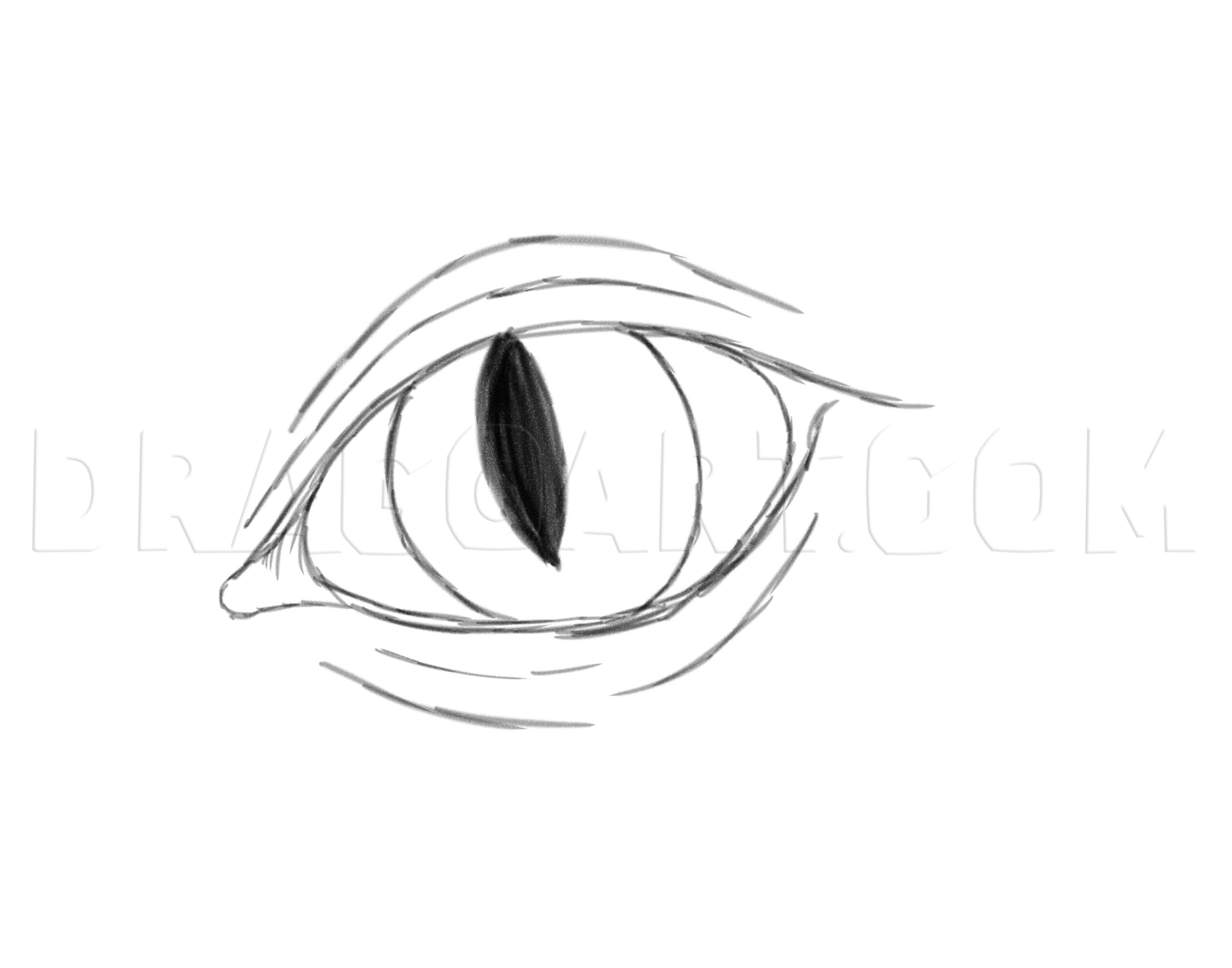 how to draw dragon eyes