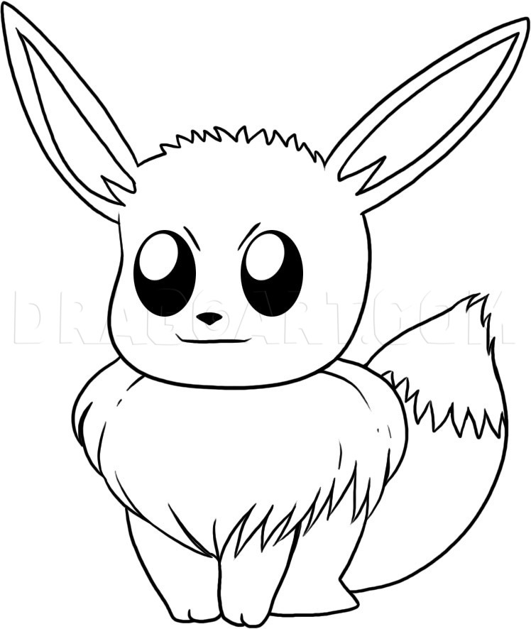 How To Draw Eevee  Pokemon 