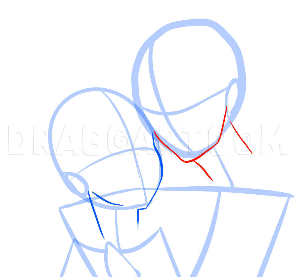 How to Draw Anime Kissing Lips & Face Tutorial - AnimeOutline