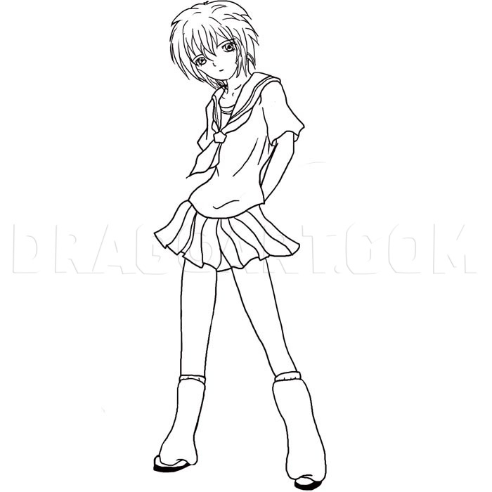 dragoart anime coloring pages