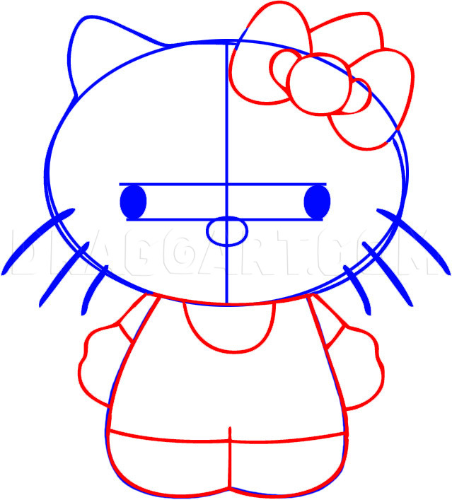 How to Draw Hello Kitty Easy