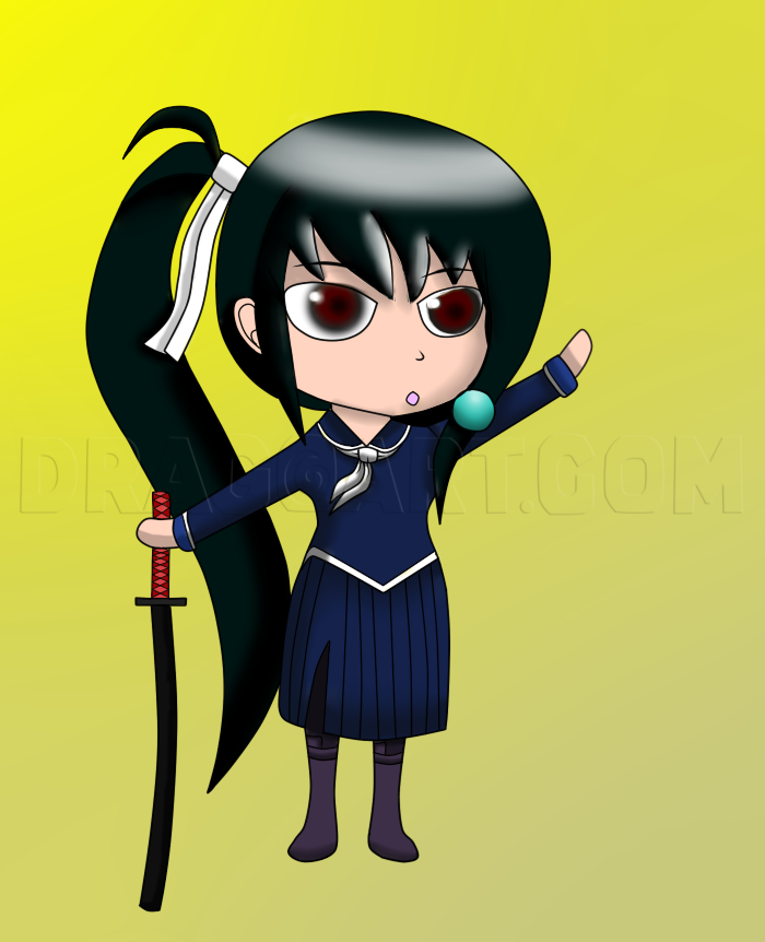 How To Draw Kamui Tokinomiya,from Arcana Heart
