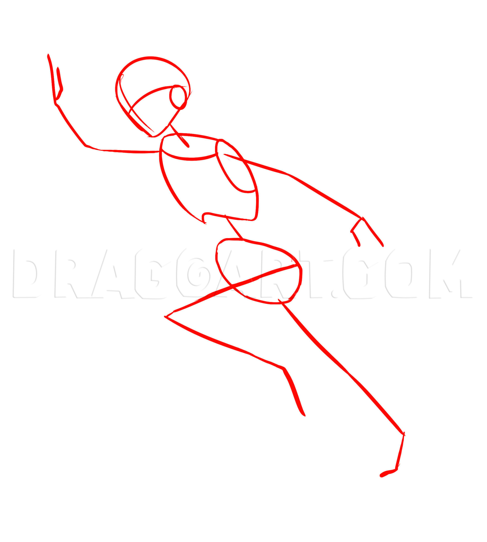 How To Draw A Running Person Step By Step Drawing Guide By Puzzlepieces Dragoart Com