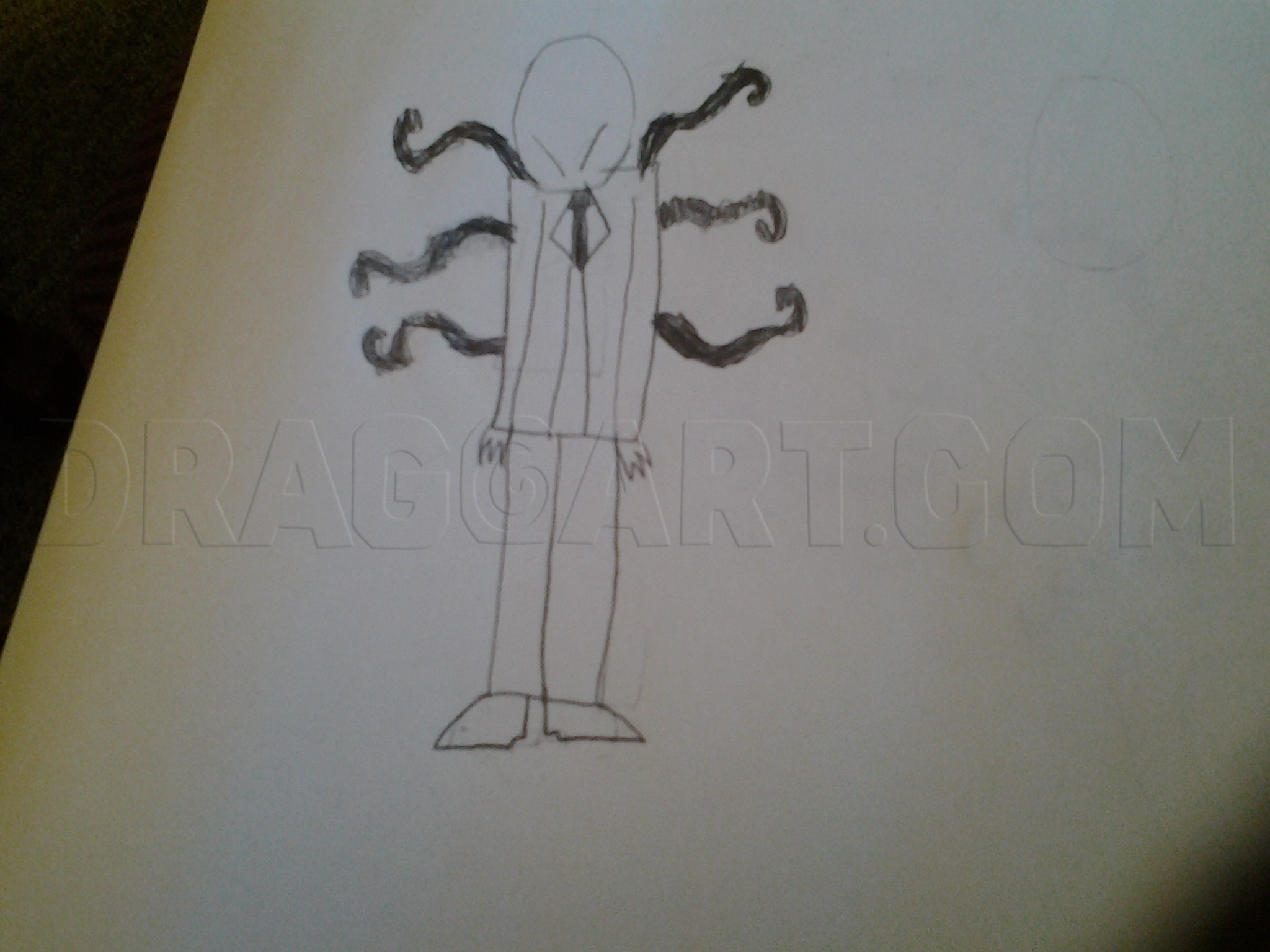 easy cartoon slenderman