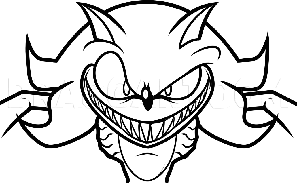 Sonic Exe Coloring Pages by horrorshowfrea.  Coloring pages, Free coloring  pages, Coloring pages for kids