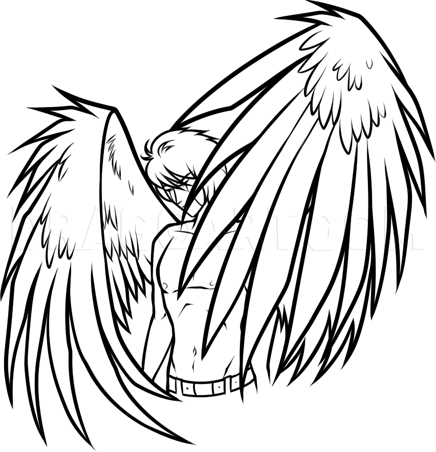 Featured image of post The Best 14 Anime Boy With Wings Drawing Easy