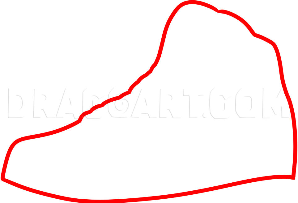 How to draw a hotsell jordan shoe